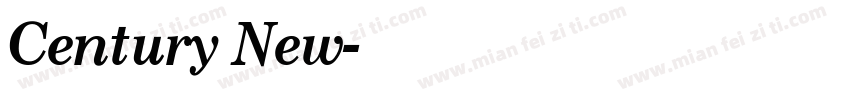 Century New字体转换